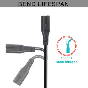 Ac Cord Plug C7 Nema Extension Power Crod Pour Ordinateur Moniteur Ordinateur Câble - Product Image 2