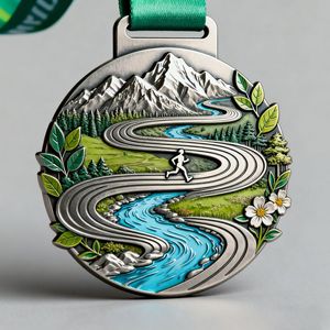 Medaglie Sportive Personalizzate in Lega di Zinco Dorata con Nastri, Medaglia da Basket Pressofusa Placcata Oro Colore Pantone - Product Image 4