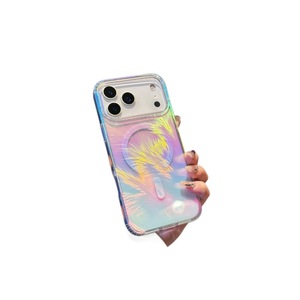 Funda Magnética Transparente IMD para Teléfono Móvil 17 Pro Max, Funda Transparente con Láser para <span class=keywords><strong>iPhone</strong></span> 11 12 13 14 Plus 15 16 Pro Max - Product Image 5