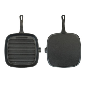 Poêle à griller carrée en fonte de 12 pouces antiadhésive pour la cuisson en extérieur - Product Image 3