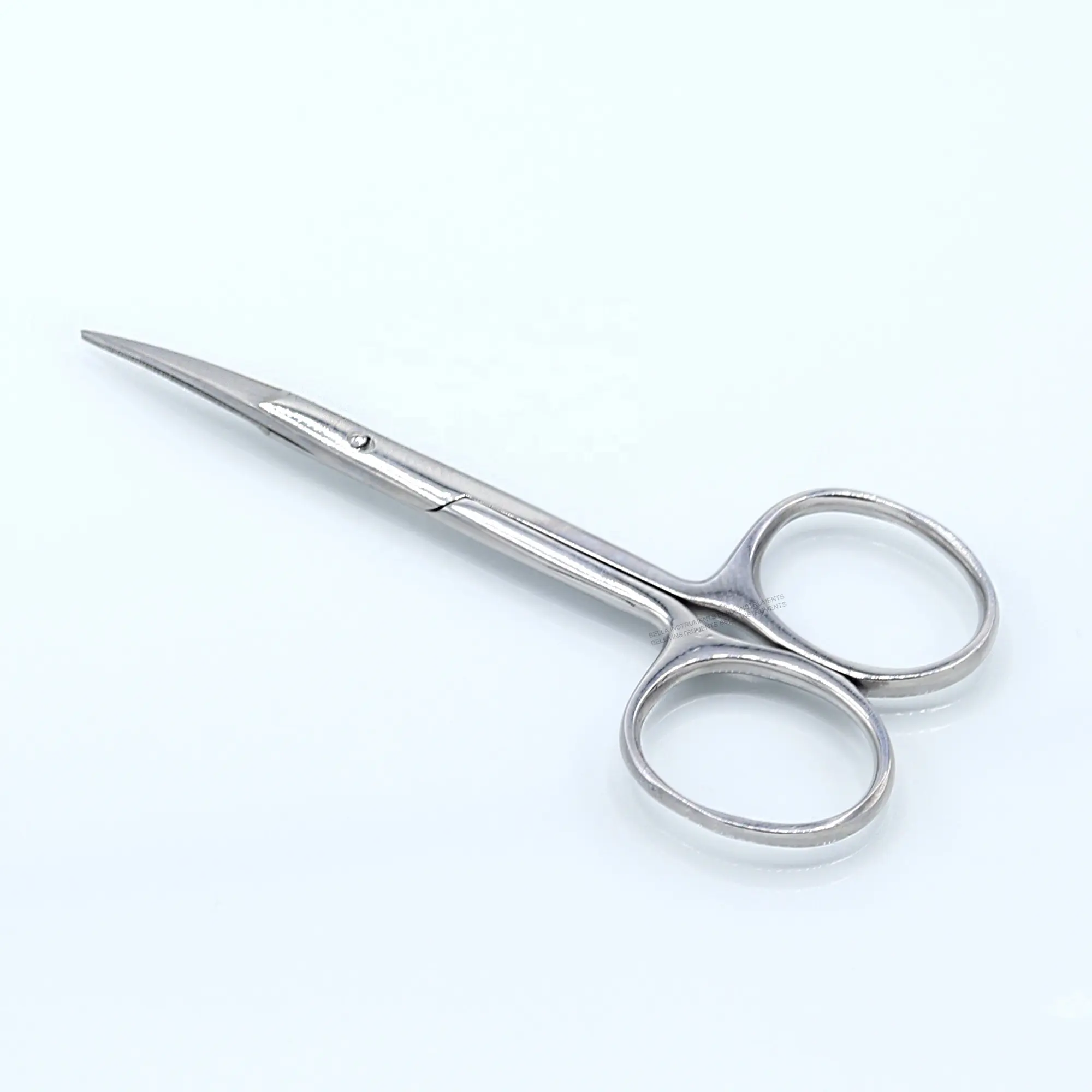 Stainless Steel Polish finish 4 Inch Cuticle Manicure Nail Scissors Curved Blades Popular Customize Bag Packaging