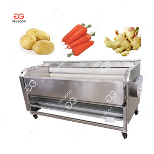 Máquina de lavado y pelado de batatas automática pequeña de la mejor calidad, cepillo de tambor, lavadora de patatas y zanahorias de jengibre