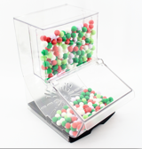 Distributeur de nourriture en vrac en acrylique transparent sans BPA, à alimentation par gravité, pour céréales, noix, bonbons, aliments secs
