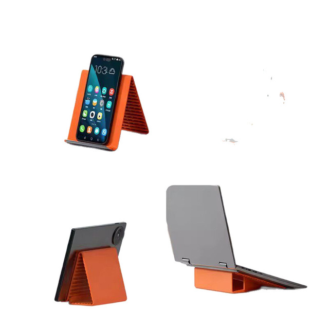 Foldable Phone Laptop Desktop Stand Holder That Can Be Shaped Featuring Aluminum Sheet Silicone for Flexible Support and Bending
