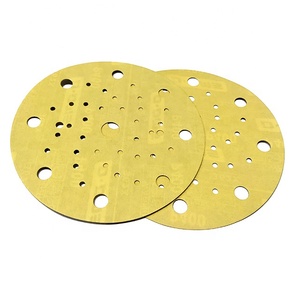 Disco de <span class=keywords><strong>lija</strong></span> amarillo personalizable ZY con respaldo de gancho y bucle <span class=keywords><strong>para</strong></span> metal/madera/automotriz, compatible con OEM - Product Image 1