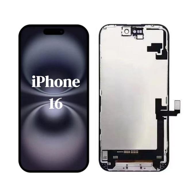 Cell Phone Display for iPhone 16 Soft OLED Display LCD Touch Screen Digitizer Assembly Replacement
