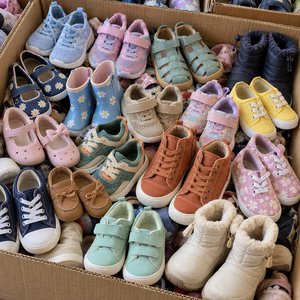 Scarpe Mary Jane in Pelle per Bambini in Varie Taglie, Calzature Eleganti per Bambini con Suola Morbida per Negozi al Dettaglio e Collezioni di Calzature - Product Image 1