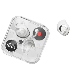 Headphone kait telinga Tws Mini Headphone In-Ear 5.3 Headset game olahraga tampilan earbud nirkabel