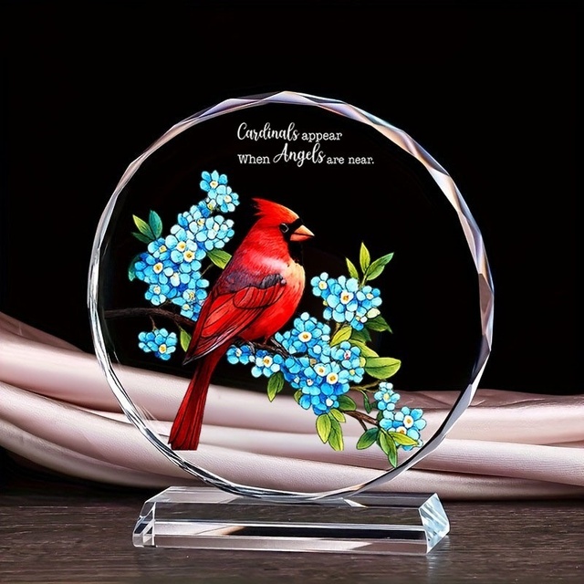 Customized Color Printing K9 Crystal Blank Round Trophy 3d Laser Engrving Crystal Glass Trophies