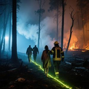 Fibra ottica di illuminazione per le operazioni di ricerca e soccorso di emergenza forestale guida per le operazioni di sicurezza dell'acqua prodotto per gli escursionisti smarriti