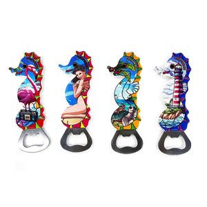 Abridor de Botellas de Cerveza Artesanal de Resina 3D Hecho a Mano, Recuerdo Turístico, Imán para Refrigerador, Decoración para el Hogar y la Cocina, Regalo de Madera - Product Image 1