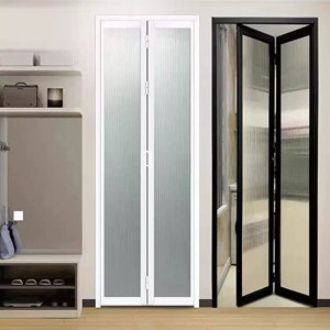 Cửa phòng tắm hiện đại bằng kính nhôm chống thấm, cửa trượt xếp nội thất đặt làm theo yêu cầu - Product Image 6