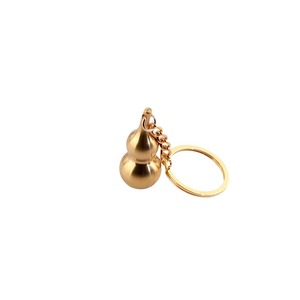 Copper Gourd <b>Car</b> Keychain Pendant 42MM31MM Plated Hollow Design For Medicine Bottle Storage Accessory - Product Image 5