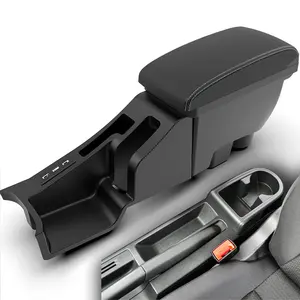 Wholesale General Modification Custom Portable Adjustable Car Armrest Storage Box With Cup Holder