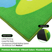 Tapis de putting de golf personnalisé en gazon dense de qualité supérieure, tapis de putting avec dos en caoutchouc pour l'entraînement de golf haut de gamme à domicile en intérieur