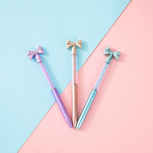 Penna a Sfera Girevole a Forma di Fiocco Creativa, con Cristalli e Strass, Personalizzabile con Logo, Regalo per Ragazze, Articoli per Ufficio - Product Image 2