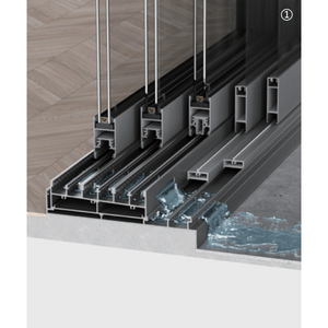 Puertas Corredizas Horizontales de Perfil de Aluminio con Doble Acristalamiento y Sellado Superior, Aprobadas por el Estándar Australiano - Product Image 2