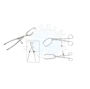 Pinza de reducción ósea NABSONS MED de acero inoxidable, instrumento quirúrgico ortopédico manual para reducción de fracturas, reutilizable, CE - Product Image 1