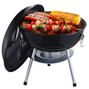 Hàn Quốc Mini Nướng Thịt Nướng Không Khói Bàn Nướng Nhỏ Gấp Di Động Thương Mại Than Bbq Vỉ Nướng Ngoài Trời