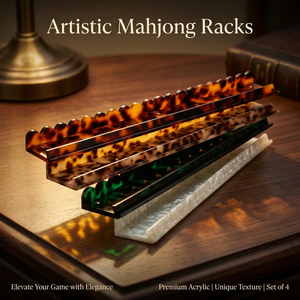 Magnetische Amerikaanse Mahjong-liniaalhouder 17,5 20 inch transparant acryl meetduwstang tegelhouder twee maten beschikbaar set van 4 - Product Image 3