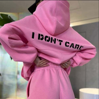 Ensemble de survêtements personnalisés pour femmes : Sweat-shirt oversize, pantalon de jogging et sweats à capuche courts pour l'entraînement