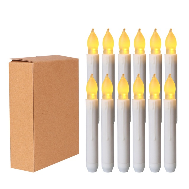 Customized Design 3d Real Flame Plastic Flicker Moving Wick Led Candle Light Electric Flameless Battery Operated LED Candle