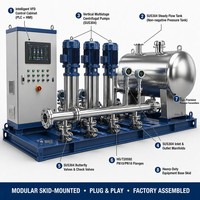 Équipement d'alimentation en eau à pression positive en acier inoxydable pour la modernisation des canalisations des communautés anciennes