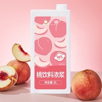 Sirop de jus de pêche concentré 1L, prix d'usine, teneur en jus de fruits supérieure à 90%