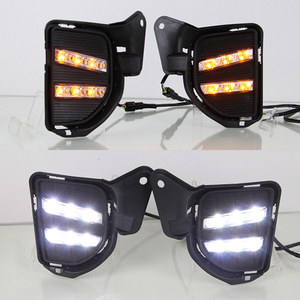 <span class=keywords><strong>ไฟ</strong></span>เดย์ไลท์ LED สำหรับรถยนต์ พร้อมรีเลย์กันน้ำ สำหรับ Toyota Hiace ปี 2014 2015 2016 2017 2018 พร้อมไฟเลี้ยวสีเหลือง 12V - Product Image 1