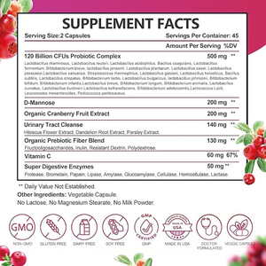 Cápsulas de Probióticos OEM para Mujeres, Salud Intestinal Natural, Salud Vaginal, Cápsulas para el Bienestar Emocional y del Estado de Ánimo - Product Image 2