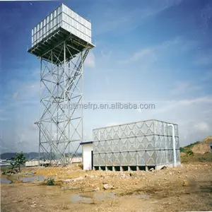 Milde Stalen Toren Water Tank, 12 M Hoogte Verhoogde Water Opslagtank