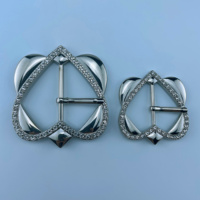 Boucles de ceinture réglables en alliage de zinc sans nickel de qualité supérieure, personnalisées avec pierres, pour sangles de sacs et chaussures