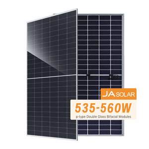 แผงโซลาร์เซลล์ JA Solar MBB แบบ Half-cell Bifacial กำลังไฟ 535W 540W 545W 550W 555W 560W ชนิดโมโนคริสตัลไลน์ สำหรับใช้ในบ้าน - Product Image 3