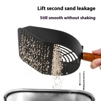 Pelle à litière pour chat en acier inoxydable, écologique, grande taille, avec manche long, réutilisable, outil de ramassage des excréments pour animaux de compagnie, design simple