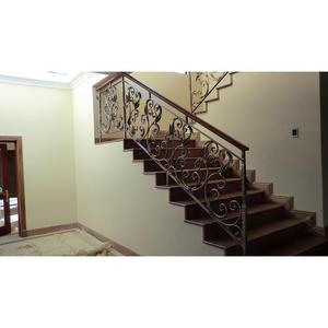 <span class=keywords><strong>Interior</strong></span> y exterior de edificio <span class=keywords><strong>escalera</strong></span> Barandilla de <span class=keywords><strong>escalera</strong></span> de <span class=keywords><strong>hierro</strong></span> forjado - Product Image 5