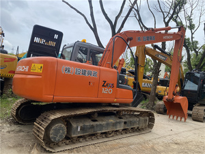 รถขุดฮิตาชิ ZX120 มือสอง ระบบไฮดรอลิกแบบตีนตะขาบ รถแบคโฮ 12 ตัน เครื่องยนต์มอเตอร์ ระบบไฮดรอลิกเต็มรูปแบบ ปั๊ม 1 ปี - Product Image 3