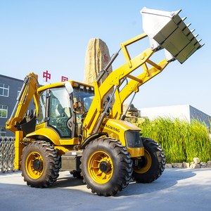 Retroexcavadora Nueva de 4x4, Tractor Pequeño Compacto Diésel de 2.5, 4 y 5 Toneladas con Cabina, Retroexcavadora Hidráulica para Construcción - Product Image 2