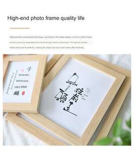 Modern Minimalist Photo <b>Frame</b> 6 Inch 7 Inch <b>A4</b> Small Fresh <b>Wood</b> Photo <b>Frame</b> Bedroom Decoration Stand - Product Image 4