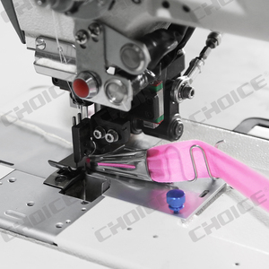 Máquina de coser de punto de cadeneta de <span class=keywords><strong>doble</strong></span> aguja computarizada, para cremallera abierta y costura en bolsillos de <span class=keywords><strong>canguro</strong></span>, con cierre de cremallera - Product Image 3