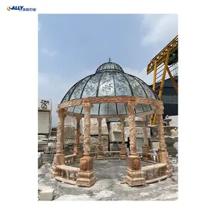 Top-ranking products natural stone column marble stone square columns for villa and garden decorative stone pillars columns