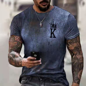 เสื้อยืดสำหรับผู้ชายเสื้อยืดพิมพ์ลายมงกุฎ <span class=keywords><strong>K</strong></span> พิมพ์ลายออกแบบได้เอง - Product Image 2