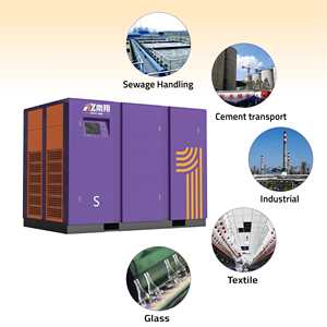 Máy nén khí trục vít hai tầng 8bar 10BAR 13bar Máy nén khí công nghiệp 2 tầng 75Kw 100HP 560cfm - Product Image 5