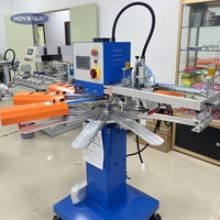 Machine de sérigraphie rotative à 10 postes de travail pour chaussettes antidérapantes