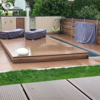 Wasserfeste Aluminiumrahmen-Schwimmbadabdeckung mit automatischer Schiebefunktion, korrosionsbeständig, UV-geschützt, elektrisch einziehbar für Außenpools
