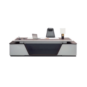 Table de <span class=keywords><strong>bureau</strong></span> exécutive moderne directe d'<span class=keywords><strong>usine</strong></span> <span class=keywords><strong>bureau</strong></span> d'ordinateur en mélamine en forme de L pour immeuble de bureaux meubles de direction élégants - Product Image 4