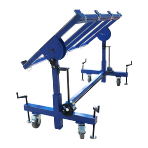 Eavy-mesa de trabajo de metal para procesamiento de piedra, mesa de fabricación de granito de acero con altura ajustable para corte de agujeros - Product Image 3