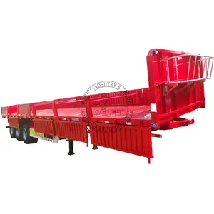 5x8 40ft hydraulic rear dump container semi trailer tractor