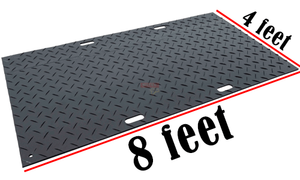 4x8 HDPE tạm thời mặt đất Mat 10mm dày PE uhmw EVA bảng nhựa cho thiết bị nặng theo dõi đường sàn bùn Mat cắt theo kích thước - Product Image 2