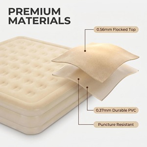 Colchón Inflable Portátil de Tamaño Queen, Personalizado, con Bomba Integrada, para Interiores y Exteriores, para Camping - Product Image 4