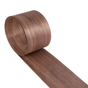 Modern Design 0.25-0.50Mm Natuurlijke Amerikaanse Walnoot Houten Fineer Kroon En Kwart Gesneden Gezicht Fineer Fsc Gecertificeerd